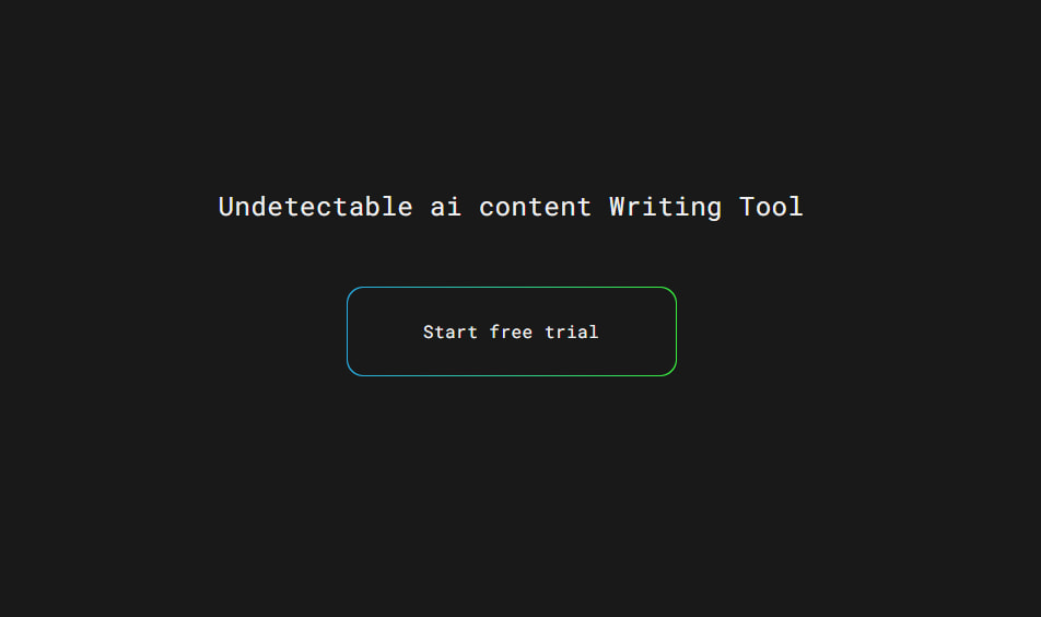 GPTinf Undetectable AI Tools Landing Page
